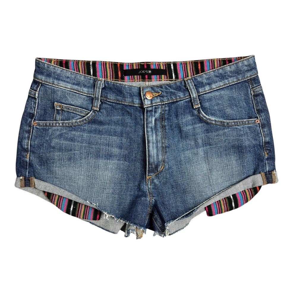 Joes Jean High Rise Cut Off Denim Shorts Georgie Wash Size 31 NWOT ASO Celeb